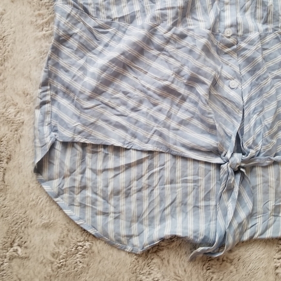 Jones New York Signature Celestial Blue Stripe S - Picture 2 of 8